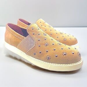 NWOT SEE BY CHLOE Suede Studded Slip-Ons